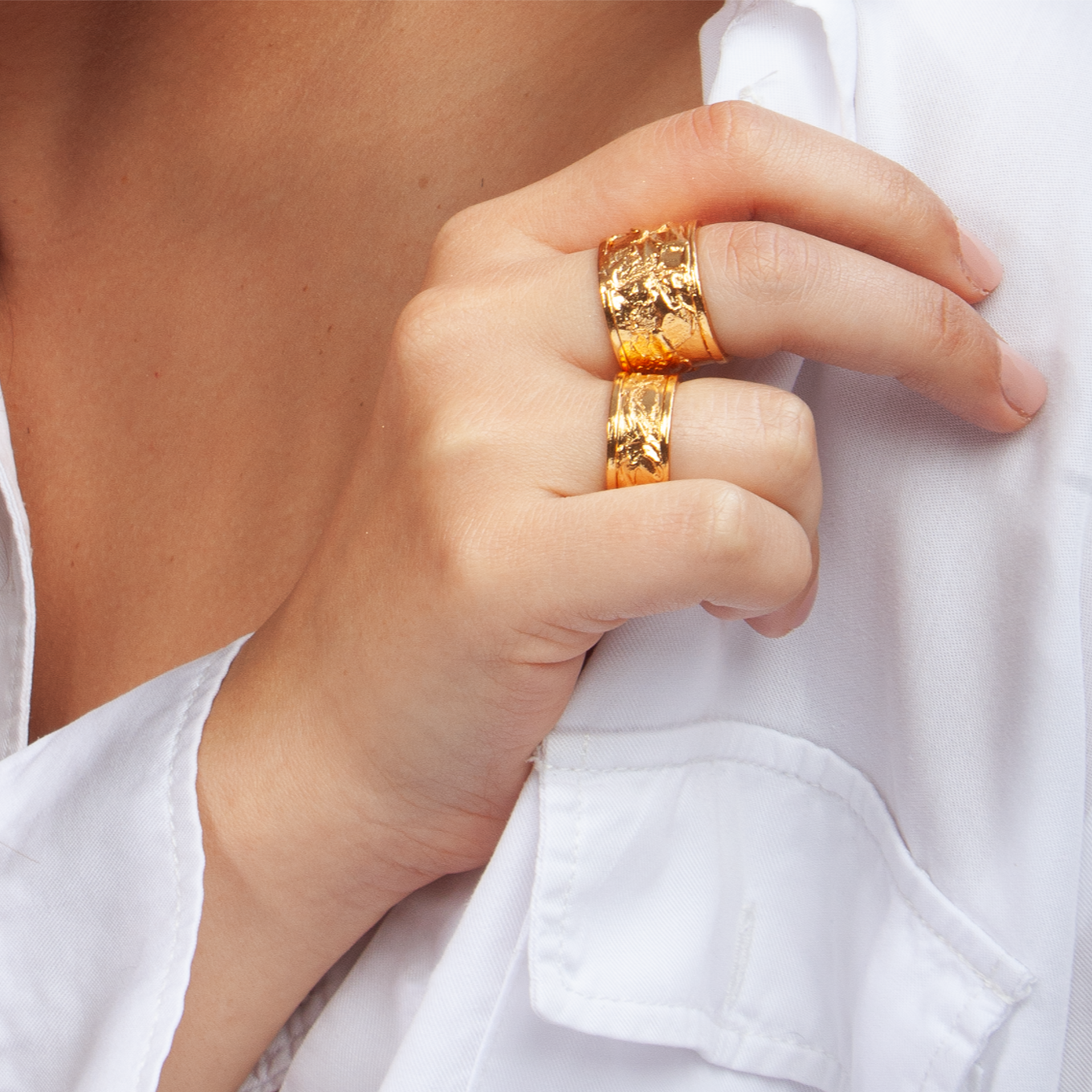 Anillo Lava De Fuego Ancho