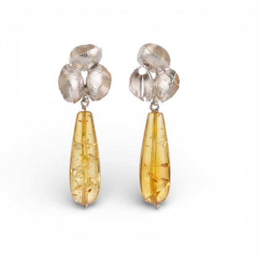 Aretes Flor de Chicalá Tres Capullos